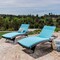 GDFStudio Lakeport Outdoor Adjustable Chaise Lounge Chairs with Cushions (set of 2)